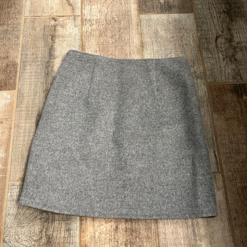 Club Monaco Wool Gray A-Line Mini Skirt Size 2 - Picture 6 of 8
